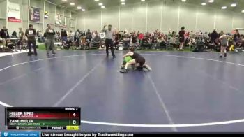 120 lbs Round 2 (6 Team) - Miller Sipes, Missouri Avengers vs Zane Miller, South Dakota Lightning