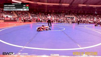 49 lbs Consi Of 16 #1 - Luis Almaguer, Victory Wrestling - Central WA vs Camden Holden, Ponca City Wildcat Wrestling