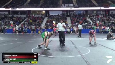 140 lbs Champ. Round 1 - Caine Bruso, Mulvane vs Haidan Simon, Wamego