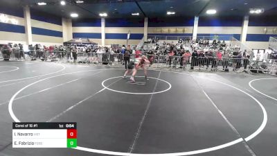 123 lbs Consi Of 16 #1 - Isaac Navarro, Vista vs Enzo Fabrizio, Fossil Ridge HS