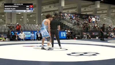 97 kg Semis - Brokton Borelli, California Regional Training Center (CA RTC) vs Robert Platt, Tar Heel Wrestling Club