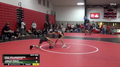 Round 1 - Jordan Friday, Camp Point Youth Wrestling vs Cole Hollingsworth, Mediapolis Youth Wrestling