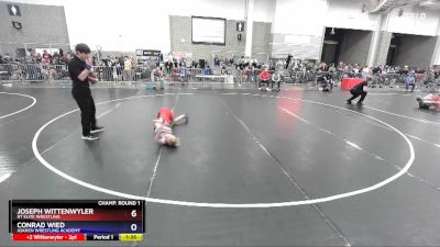 74 lbs Champ. Round 1 - Joseph Wittenwyler, RT Elite Wrestling vs Conrad Wied, Askren Wrestling Academy