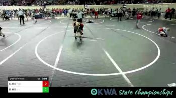 Quarterfinal - Kelin Hill, Tulsa North Mabee Stampede vs Braylen Hill, Sallisaw Takedown Club