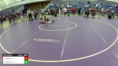 14U Boys - 105 lbs Cons. Round 2 - Deacon Meyers, West Salem Bangor Wrestling vs Hawke Garrett, Team Nazar Training Center