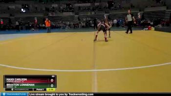 60 lbs Semis (4 Team) - Braxton Lonneman, Adrian vs Maxx Carlson, Staples-Motley