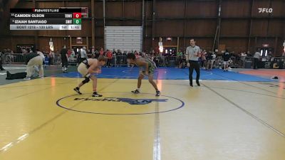 130 lbs Quarterfinal - Camden Olson, Tdwc vs Izaiah Santiago, Smitty's Barn