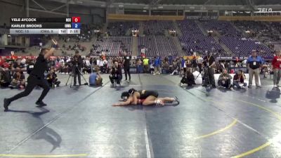 131 lbs Semis & 3rd Wb (16 Team) - Karlee Brooks, Iowa vs Yele Aycock, North Central College