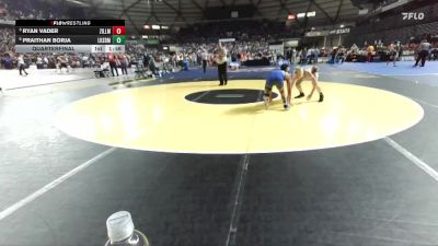 Boys 1A 138 lbs Quarterfinal - Ryan Vader, Zillah vs Praithan Borja, Lakeside (Nine Mile Falls)