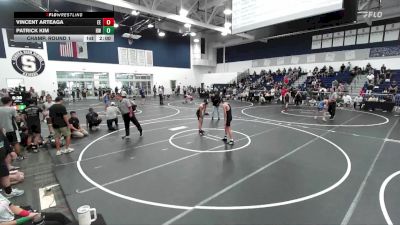 106 lbs Champ. Round 1 - Patrick Kim, Harvard Westlake vs Vincent Arteaga, Eastvale Elite