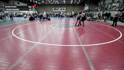 285 lbs Champ. Round 2 - Oliver Dykes, Red Oak vs Ethan Frasier, Deer Creek