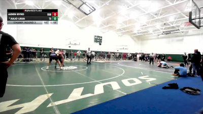 190 lbs Champ. Round 2 - Aiden Byrd, Ramona (Riverside) vs Julio Leija, Trabuco Hills