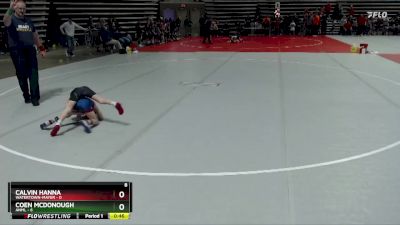 50 lbs Placement (4 Team) - Calvin Hanna, Watertown-Mayer vs Coen McDonough, ANML