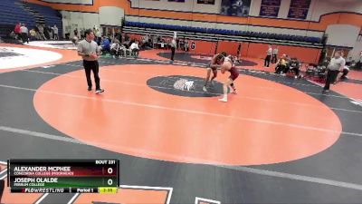 157 lbs Cons. Round 2 - Joseph Olalde, Ferrum College vs Alexander McPhee, Concordia College (Moorhead)