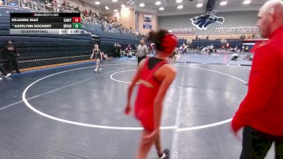 100 lbs Quarterfinal - Katelynn Dockery, Bryan vs Julianna Diaz, Conroe Caney Creek