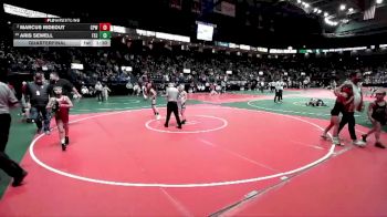 85 lbs Quarterfinal - Aris Sewell, FSJ3 vs Marcus Rideout, CPWA