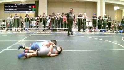 62 lbs Consolation - Lincoln Davis, Vici WC vs Luis Andrade, Wright Wreslting Academy