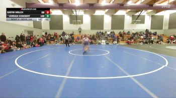 Boys 146 lbs Cons. Round 2 - Justin Welch, East Nicolaus Boys vs Jordan Conoboy, Lassen Boys