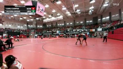 185 lbs Quarterfinal - Carla Campos, Haltom City Haltom vs Victoria Brown, Lancaster