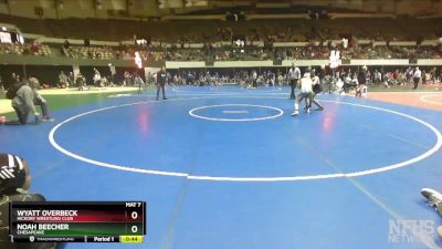 125 lbs Semifinal - Wyatt Overbeck, Hickory Wrestling Club vs Noah Beecher, Chesapeake