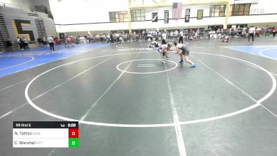 157F lbs Rr Rnd 5 - Nick Tattini, Duke vs Cooper Warshel, Pitt-Johnstwon