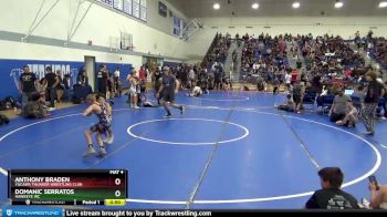 63 lbs Round 2 - Anthony Braden, Yucaipa Thunder Wrestling Club vs Domanic Serratos, Hawkeye WC