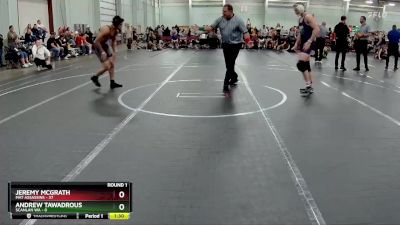 144 lbs Round 1 (8 Team) - Jeremy McGrath, Mat Assassins vs Andrew Tawadrous, Scanlan WA