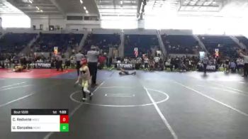 43 lbs Semifinal - Camren Redwine, Wolfpack vs Uriah THE TANK Gonzales, Montrose Elite