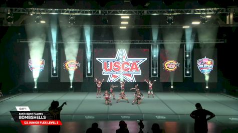 East Coast Flames - Bombshells [2026 D2 Junior Flex Level 3 Day 1] 2026 US Open Cheerleading & Dance Championship
