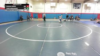 Boys 113 lbs Champ. Round 1 - Zane Hernandez, Silver Creek Boys vs Rowan Sheng, Carlmont Boys