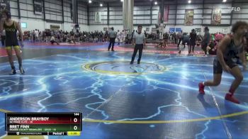 144 lbs Placement Matches (8 Team) - Bret Finn, MOORE COUNTY BRAWLERS - GOLD vs Anderson Brayboy, NC PRIDE ELITE