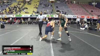 197 lbs Finals (2 Team) - Jackson Zimmerman, Pennsylvania vs Austin Starr, Ohio