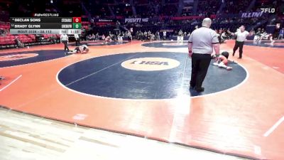 3A 113 lbs Cons. Round 1 - Brady Glynn, New Lenox (Lincoln-Way West) vs Declan Sons, St. Charles (East)