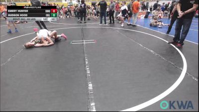 80 lbs Consolation - Emery Hunter, Duncan Demon Wrestling vs Hudson Hood, Collinsville Cardinal Youth Wrestling