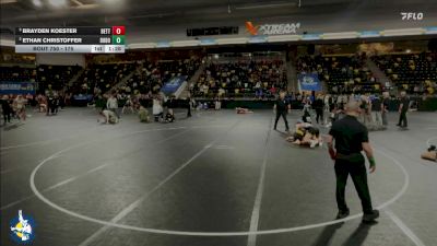 175 lbs Semifinal - Brayden Koester, Bettendorf vs Ethan Christoffer, Don Bosco