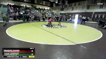 71 lbs Round 1 - Brandon Zamora, Fallbrook Wrestling Club vs Tyson Comstock, Swarm Wrestling Club