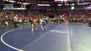 2A-113 lbs Cons. Round 3 - Landon Howe, Alburnett vs Kaleb Brown, West Liberty