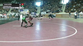 5A 165 lbs Quarterfinal - Gavin Eason, Elmore County School vs Branden Ball, Vigor High School