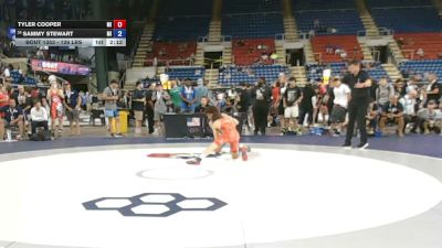 126 lbs Cons. Sub-rd Of 32 - Tyler Cooper, Michigan vs Sammy Stewart, Michigan