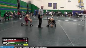 160 lbs Cons. Round 2 - Zechariah Halsey, Lebanon vs David Rodriguez, Forest Grove
