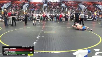 114 lbs Cons. Round 4 - Lyric Warner, Michigan Grappler RTC vs Daniel Gemmel, Huron WC