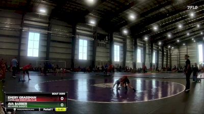 65 lbs Cons. Round 2 - Ava Barber, Belvidere Bandits vs Emery Grassman, Cleveland Wrestling Club