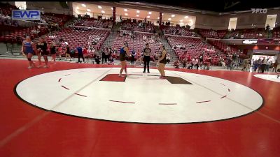 170 lbs Rr Rnd 1 - Klaire Luschen, Piedmont High School Girls vs Anna Toumbs, Marlow High School Girls