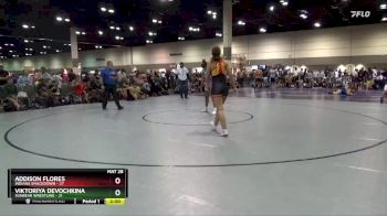 145 lbs Quarterfinals (8 Team) - Viktoriya Devochkina, Sunbear Wrestling vs Addison Flores, Indiana Smackdown