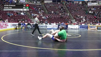 215 lbs Consi 1 - Jacob Schwalm, Line Mountain vs Daniel Fox, Wyalusing