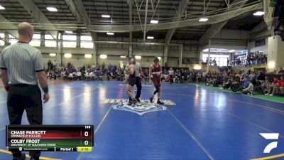 149 lbs Semifinal - Chase Parrott, Springfield College vs Colby Frost, University Of Southern Maine