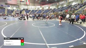 138 lbs Round Of 32 - KirK Wilson, Mwd vs Josiah Gonzales, Fort Lupton Wrestling