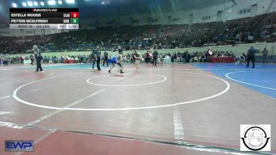 120 lbs Round Of 16 - Estella Woods, Claremore Wrestling Club vs Peyton Mcelfresh, Noble Takedown Club