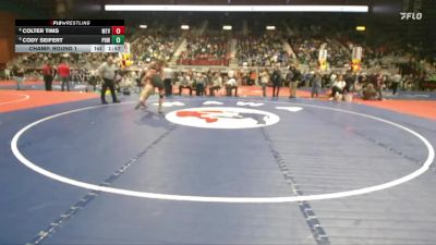 3A-157 lbs Champ. Round 1 - Cody Seifert, Powell vs Colter Tims, Mountain View