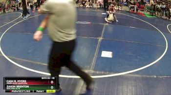 45 lbs Champ. Round 1 - Cash R. Myers, Green River Grapplers vs Zaxon Brenton, Badlands Elite
